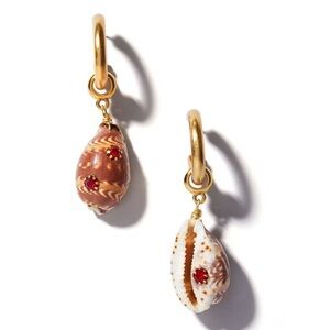 Brinker & Eliza shell huggies